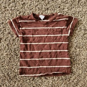 Jamie Kay Striped Brown Kids T-Shirt